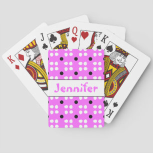 Gepersonaliseerde Stippen patroon Playing Cards