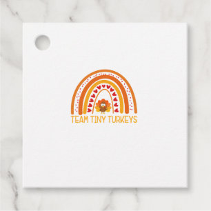 GER1 Team Tiny Turkeys Nurse Rainbow Thanksgiving Favour Tags