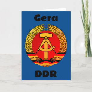 Gera, Deutsche Demokratische Republik - DDR GDR Thank You Card