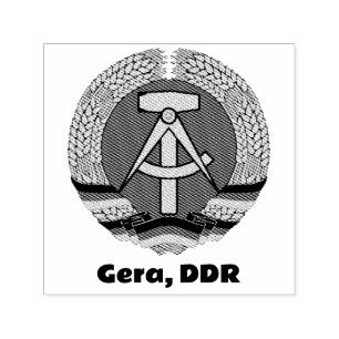 Gera, East Germany - DDR GDR Ostdeutschland Self-inking Stamp