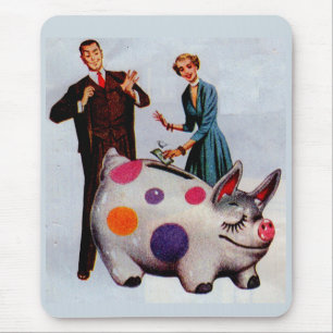 Gerald and Louise feed the pig Mouse Mat