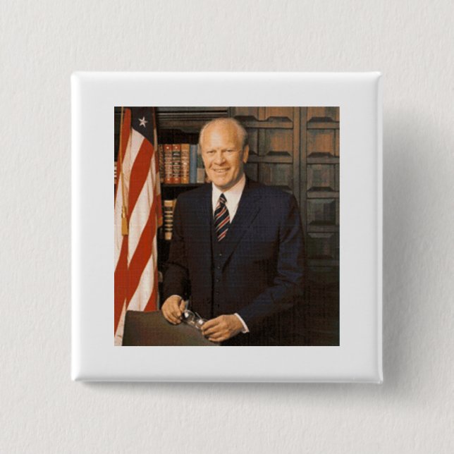Gerald Ford 15 Cm Square Badge (Front)