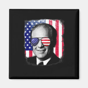 Gerald Ford Us Flag 4th Of July  Magnet