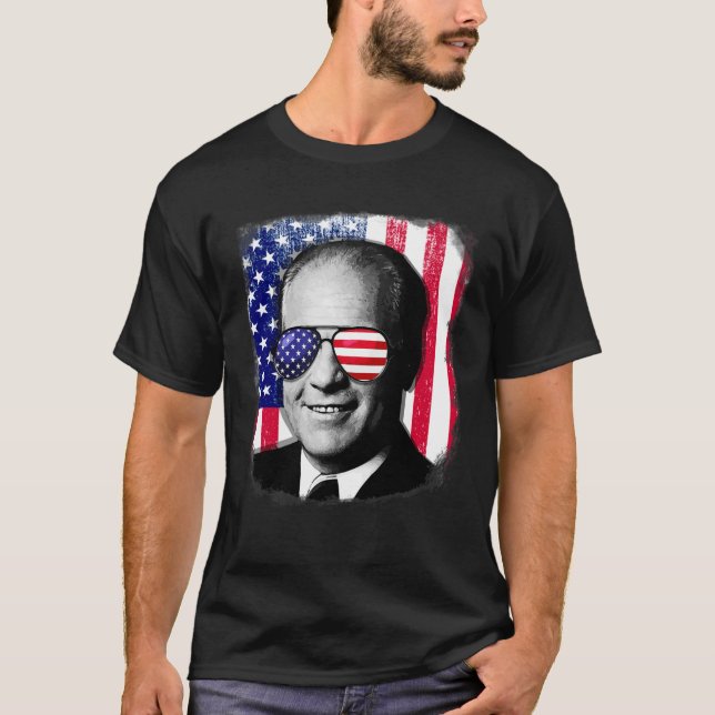 Gerald Ford Us Flag 4th Of July  T-Shirt (Front)