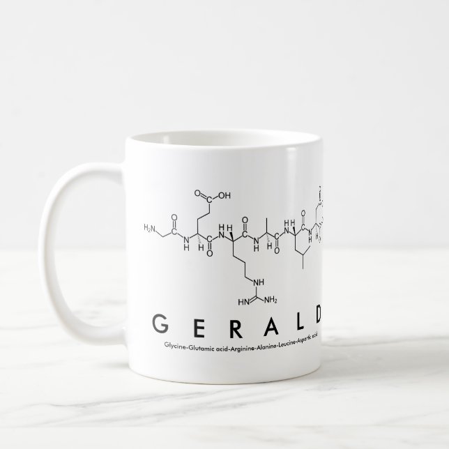 Gerald peptide name mug (Left)