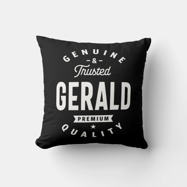 Gerald Personalised Name Birthday Cushion (Front)