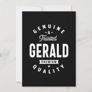 Gerald Personalised Name Birthday Thank You Card