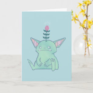Gerald the Goblin   Cute Grumpy Fantasy Creature  Card