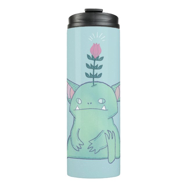 Gerald the Goblin | Cute Grumpy Fantasy Creature  Thermal Tumbler (Front)