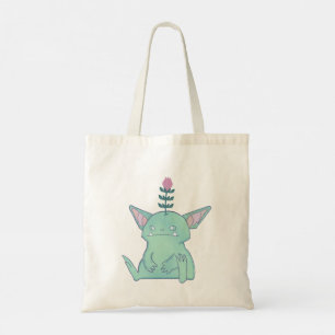 Gerald the Goblin Cute Grumpy Fantasy Creature Tote Bag