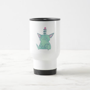 Gerald the Goblin Cute Grumpy Fantasy Creature Travel Mug