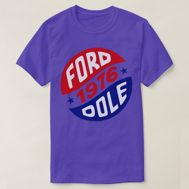 Geraldand Bob Dole 1976 Presidential Campaign Butt T-Shirt (Design Front)