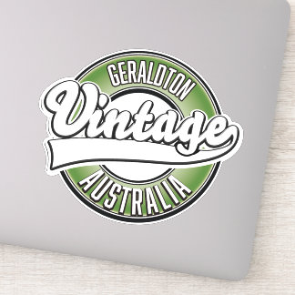 Geraldton australia vintage style logo