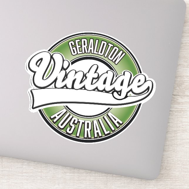 Geraldton australia vintage style logo (Detail)