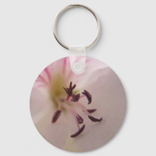 Geranium Center Keychain