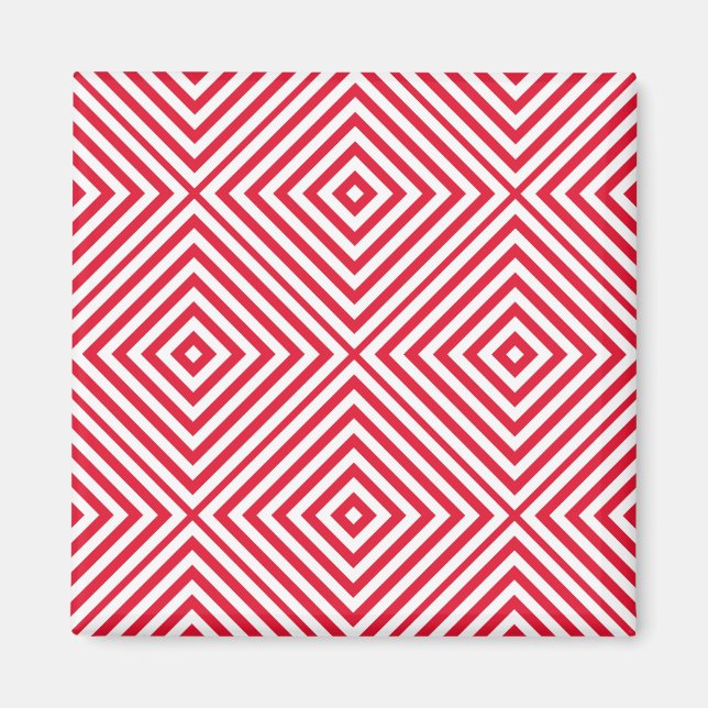 Geranium Diamond Chevron Magnet (Front)