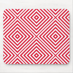 Geranium Diamond Chevron Mouse Mat