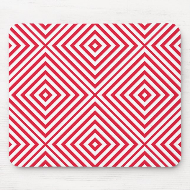 Geranium Diamond Chevron Mouse Mat (Front)