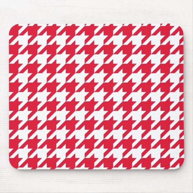Geranium Elegant Houndstooth Mouse Mat (Front)