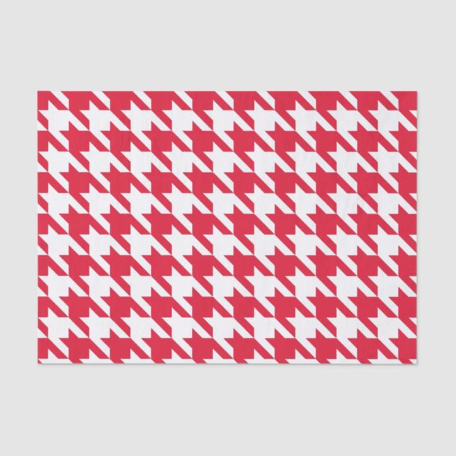 Geranium Elegant Houndstooth Tissue Paper (Front)