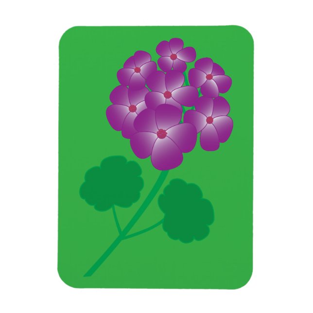 Geranium Flowers Magnet (Vertical)