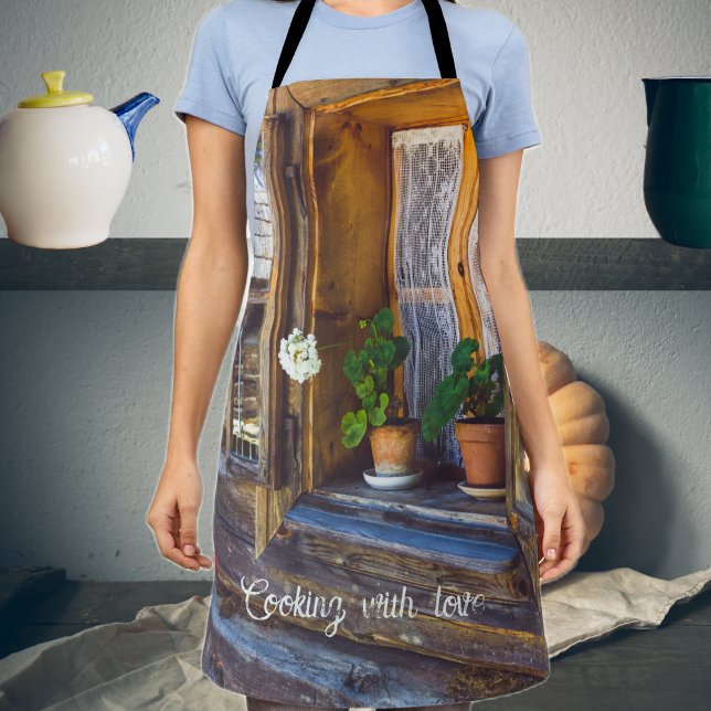 Geranium flowers on the window apron (Creator Uploaded)