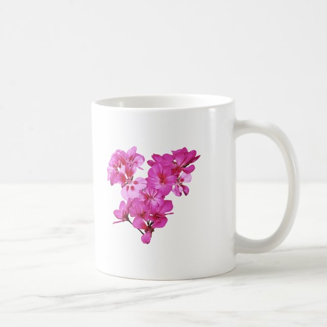 Geranium Heart Coffee Mug (Right)
