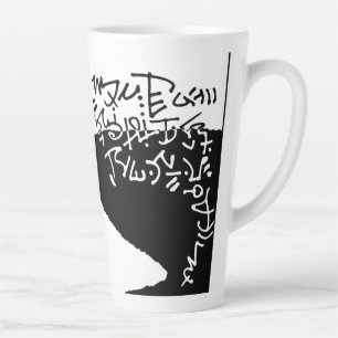 Geranium Lake Properties Asemic Latte Mug