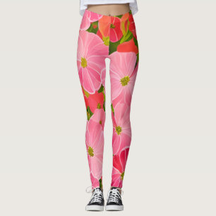 Geranium - the flower heals the auric field leggings