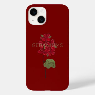 Geraniums Flower Case-Mate iPhone 14 Case