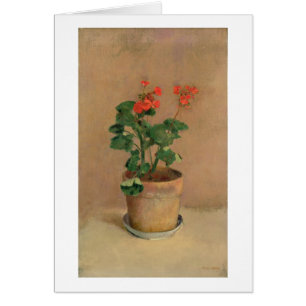 Geraniums in a Pot, c.1905 (oil on canvas)