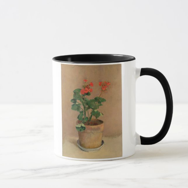 Geraniums in a Pot, c.1905 (oil on canvas) Mug (Right)