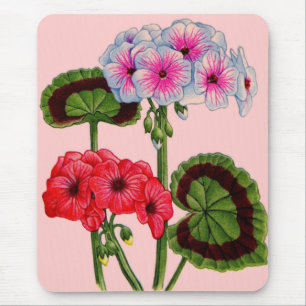geraniums mouse mat