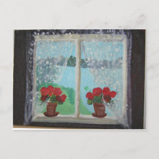 Geraniums Postcard