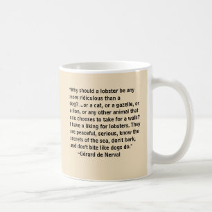 Gerard de Narval walking his pet lobster Coffee Mu Mug