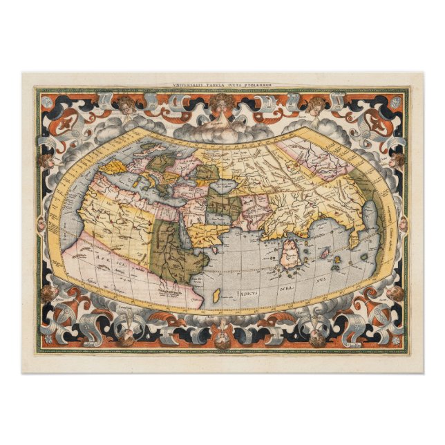 Gerard Mercator's Map of the World Poster (Front)