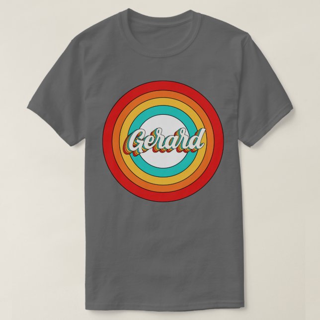Gerard Name Shirt Vintage Gerard Circle (Design Front)
