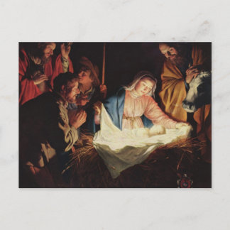 Gerard van Honthorst Nativity Postcard
