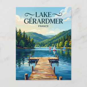 Gérardmer Lake France Postcard