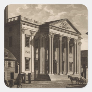 Gerards Bank in Philadelphia Square Sticker