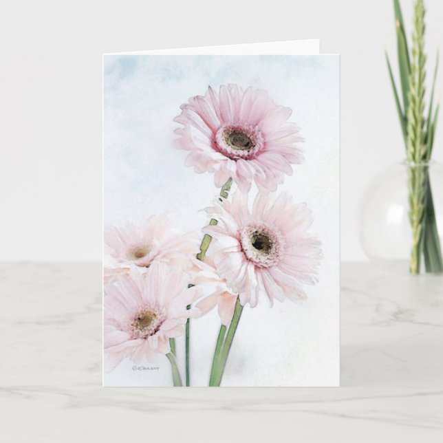 Gerber Daisies - Etsy Card (Front)