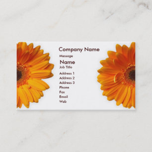 Gerber Daisy Business Card