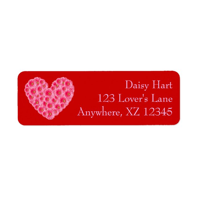 Gerber Daisy Heart (Front)