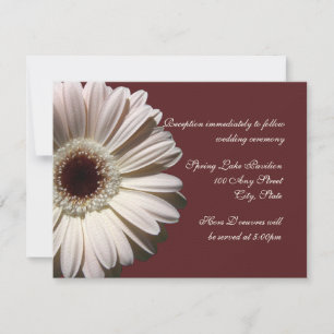 Gerber Daisy Wedding Invitation