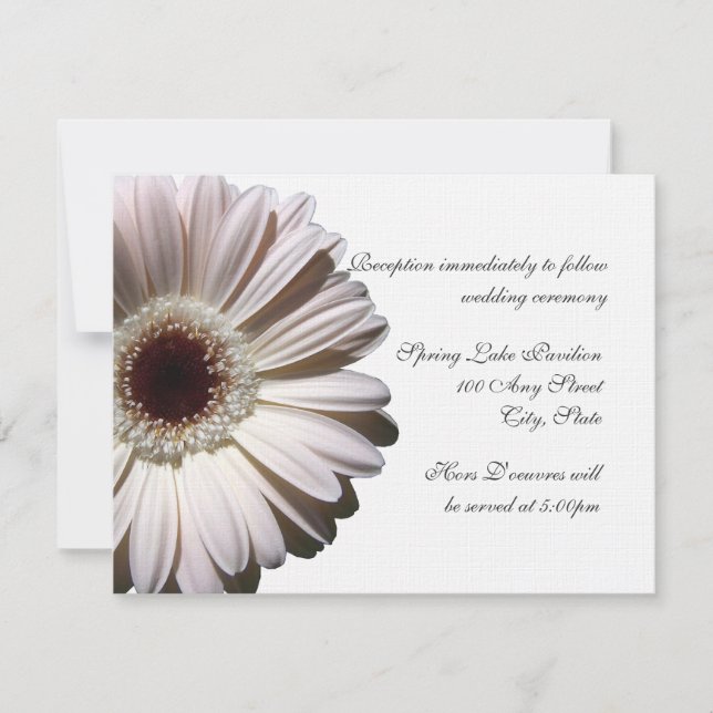 Gerber Daisy Wedding Invitation (Front)