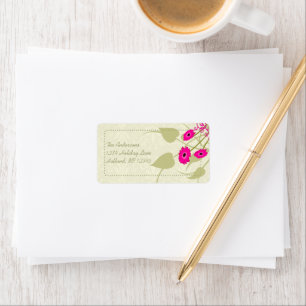 Gerber Olive Swirl Whimsical Return Address Labels