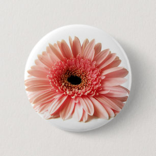 Gerbera 6 Cm Round Badge