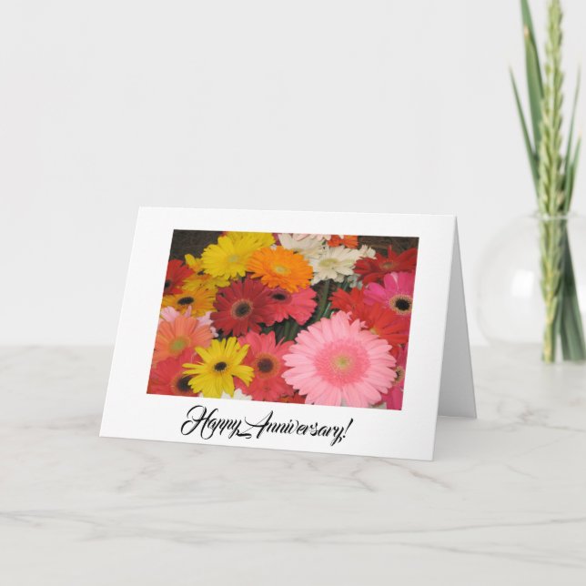 Gerbera anniversary card (Front)