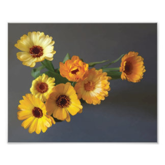Gerbera bouquet paint photo print