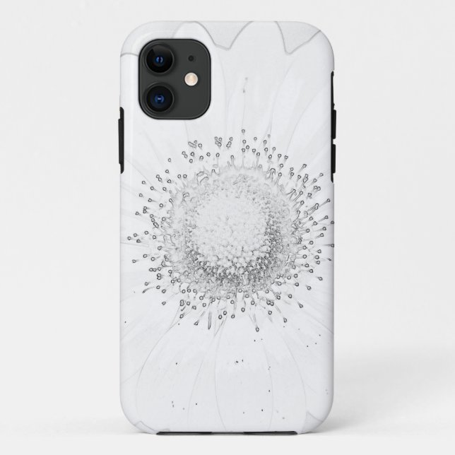 Gerbera BW Case-Mate iPhone Case (Back)